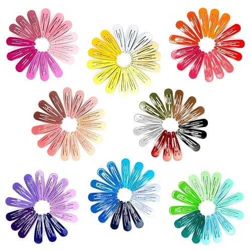 120 Pack Colorful Metal Snap Hair Clips, 2 Inch Barrettes in 40 Assorted Candy Colors, Non-Slip Hair Accessories for Kids Teens Women thumbnail 6