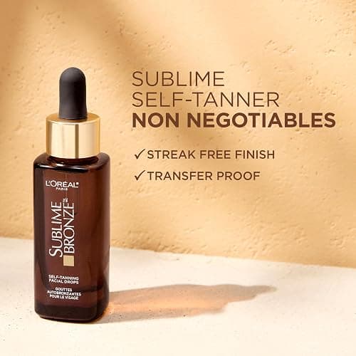 L'Oreal Paris Sublime Bronze Self Tanning Facial Drops with Hyaluronic Acid, Gradual Tan, Fragrance-Free, 1 fl. Oz thumbnail 8