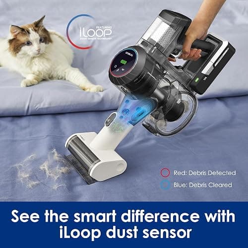 Tineco Pure ONE S11 Cordless Vacuum Cleaner, Smart Stick Handheld Cleaner Strong Suction & Lightweight, Cordless Handheld Vacuum Deep Clean Hair, Hard Floor, Carpet, Car (Pure ONE S11 Grey) thumbnail 6
