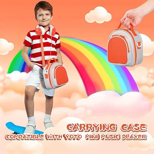 Carrying Case Compatible with Yoto Mini (2024 Edition), Portable Protective Bag with Card Storage and Travel-Ready Design for Home and On-the-Go Use (Gray) thumbnail 6
