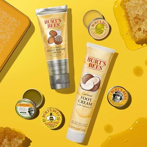 Burt's Bees Gifts Ideas - Classics Set, 6 Products in Giftable Tin – Cuticle Cream, Hand Salve, Lip Balm, Res-Q Ointment, Hand Repair and Foot Cream thumbnail 5