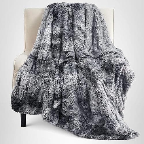 Bedsure GentleSoft Fluffy Fuzzy Faux Fur Throw Blanket for Couch, Soft Sherpa Fleece Cozy Gifts for Women, Plush Bed Blanket Christmas Room Decor for Men, Thick Warm Minky Teen Gifts Winter Bedding thumbnail 9