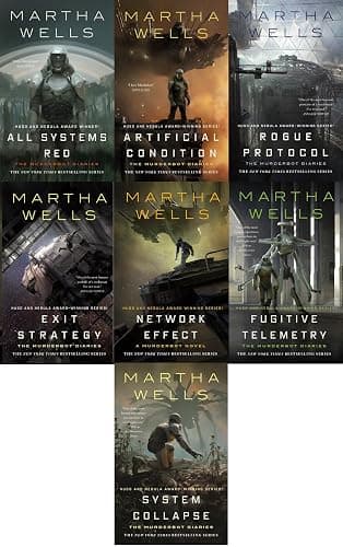 The Murderbot Diaries Collection 7 hardcover book set (All Systems Red, Artificial Condition, Rogue Protocol, Exit Strategy,Network Effect, Fugitive Telemetry) - Image 1