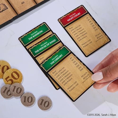 Monopoly: A Court of Thorns and Roses Special Edition Board Game for Adults | Officially Licensed | Ages 17+ | 2-6 Players (Amazon Exclusive) thumbnail 9