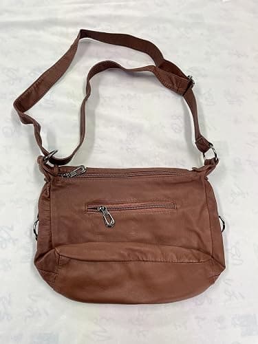 Vintage Y2K Crossbody Bag for Women- Adjustable Strap, Retro Button Design, Multi-Pocket PU Leather Bag thumbnail 4