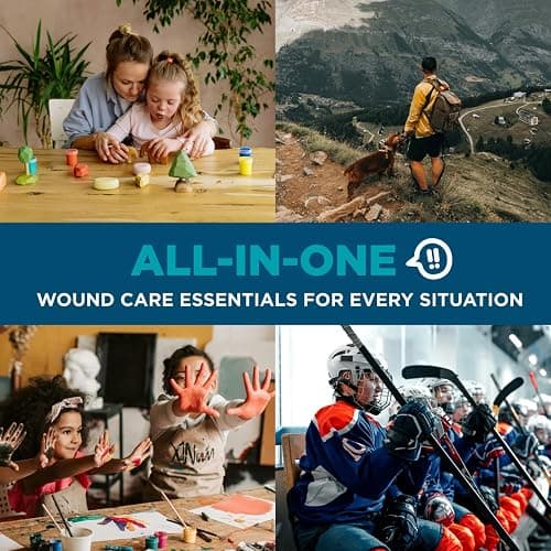 Be Smart Get Prepared 110 pc First Aid Kit: Clean, Treat, Protect Minor Cuts, Home, Office, Car, School, Business, Travel, Emergency, Outdoor, Camping & Sports, FSA/HSA (Packaging may vary) thumbnail 4