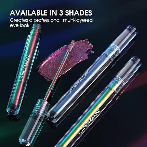 Jolilab Metallic Liquid Chameleon Eyeshadow, Multi-Dimensional Eye Looks, Long-lasting Holographic Glitter Multichrome Eyeshadows Makeup (#Peacock+Wonder+Ember) thumbnail 8