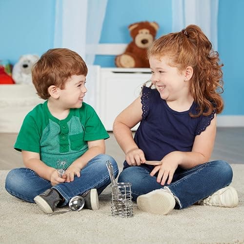 Melissa & Doug Stir & Serve Cooking Utensils (7 pcs) - Stainless Steel & Wooden Play Kitchen Accessories, Preschool Learning Toys for Girls & Boys 3+ thumbnail 7