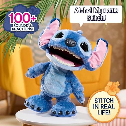 Disney Stitch Just Play Ultimate Interactive 17" Plush Toy, 100+ Sounds & Reactions, Inspired by Disney’s Live-Action Lilo & Stitch Film, New Movie Toy for Fans, Girls, Boys, Kids 3 and Up by thumbnail 3