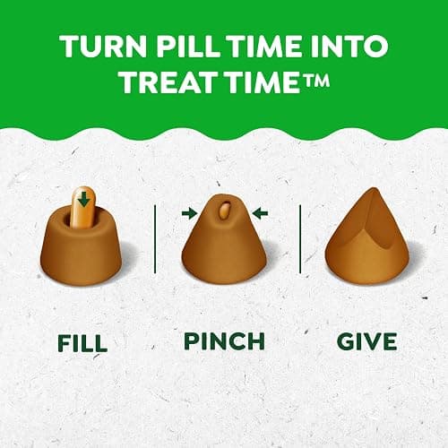 Greenies Pill Pockets for Dogs Large Size, Dog Treat Pouch for Capsule Medication, Peanut Butter Flavor, 7.9 oz. Pouch thumbnail 3
