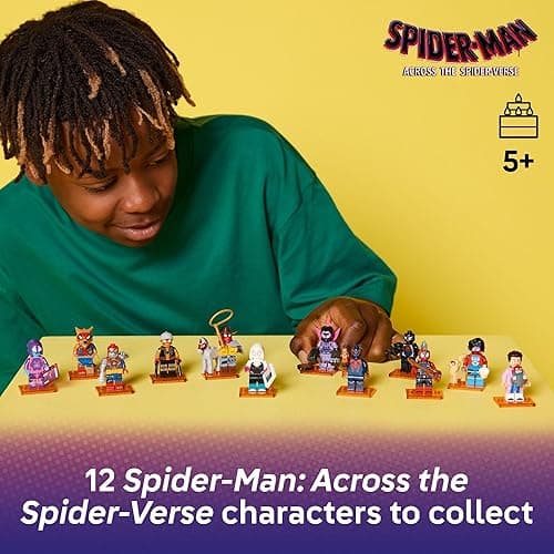 LEGO Minifigures Spider-Man: Across The Spider-Verse 6 Pack - Spider-Man Toys for Boys & Girls, Ages 5+ - Pretend Play Action Figures for Kids - Gift for Birthdays - 66797 thumbnail 3