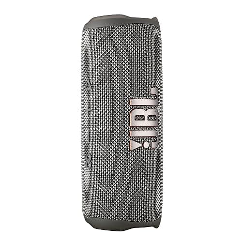 JBL Flip 6 Portable Wireless Speaker | Deep Bass Sound, IP67 Waterproof Rating | Bluetooth Audio for Outdoor, Travel, Beach, Hiking, and Home Use (Gray) with Travel Case + Microfiber Cloth thumbnail 2