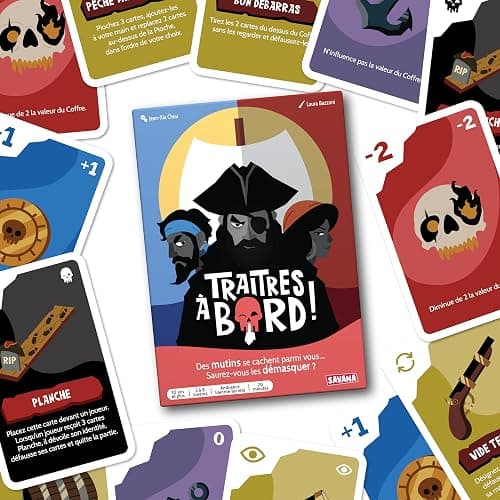 SAVANA Traitres à Bord - Jeu de société - Grand Prix du Jouet 2023 - Jeux à identité secrète - Jeu de Voyage et de Poche - Jeu de Cartes dès 10 Ans thumbnail 8