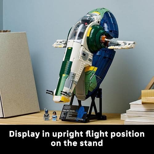 LEGO Star Wars Jango Fett’s Firespray-Class Starship Building Set for Adults - Attack of The Clones Collectible Model Kit and Room Decor - DIY Gift Idea for Men, Women, & Any Fans, Ages 18+ - 75409 thumbnail 5
