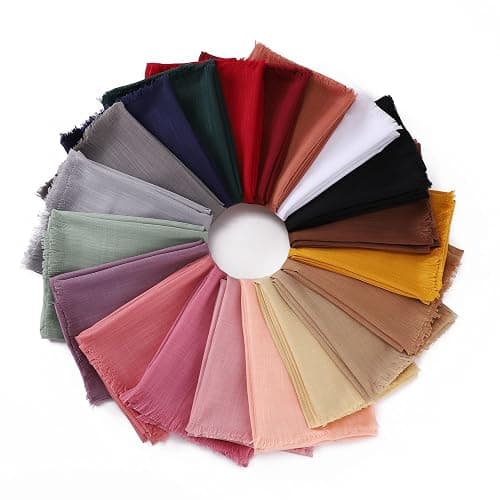 Canxiaoba Women's Summer Scarf Lightweight And Soft Bamboo Cotton Headscarf thumbnail 3