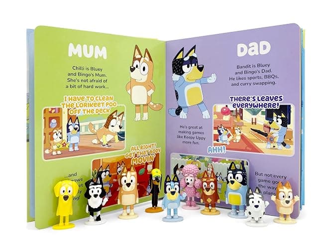Bluey My Busy Books - Storybook, 10 figurines, playmat thumbnail 6