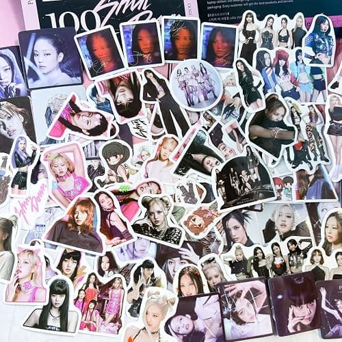 KPOPBP 159 Pcs Born Pink Album Gift Box Set Blink Fans Gift Merchandise Photocards Birthdays Party Decorations Kpop Lanyard Stickers thumbnail 5