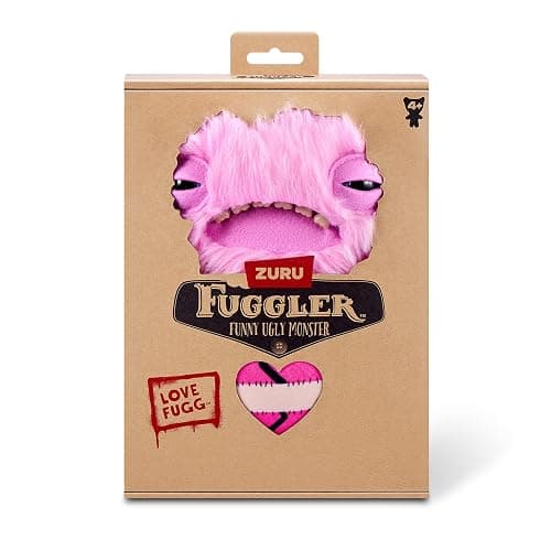 Fuggler Love Fugg by ZURU Funny Ugly Monster, Plush, Collectible, Toy (Love Fugg - Refres-Pink) thumbnail 4