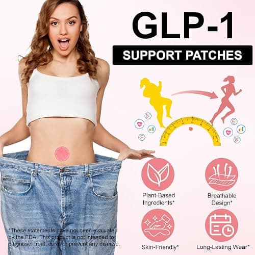 ZXXBEST GLP-1 Patches, Ingredients, L Glutamine, Berberine, Chromium, Pomegranate and Cinnamon | Parches GLP1 Patch - Easy to use, One Pack - 30 Count thumbnail 3