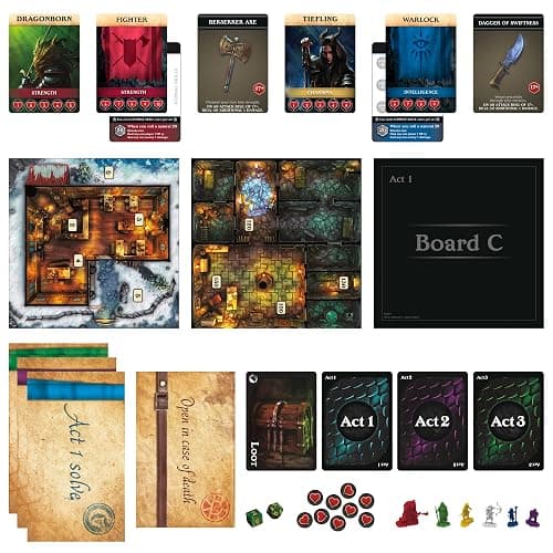 Hasbro Gaming Dungeons & Dragons: Bedlam in Neverwinter Board Game, Escape Room, Cooperative Strategy Games for Ages 12+, 2-6 Players, 3 Acts Approx. 90 Mins Each (Amazon Exclusive) thumbnail 4