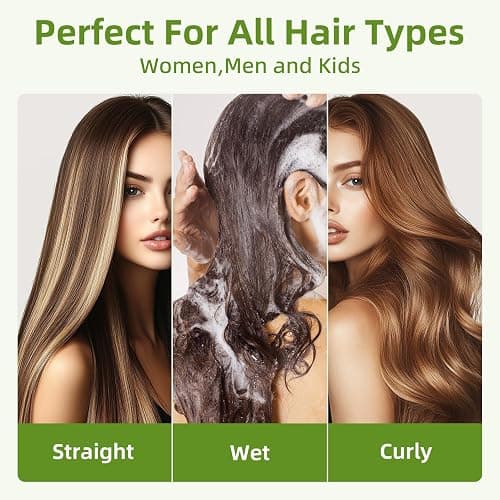 MRD Hair brush, Natural Bamboo Paddle Detangling Hairbrush, Massage Scalp Thick/Thin/Curly/Dry Hair For Women & Men thumbnail 5