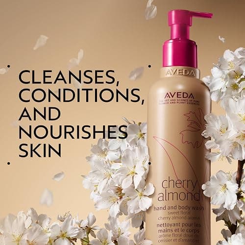 Aveda Cherry Almond Hand & Body Wash |with Sweet Almond Oil, Cherry Blossom Extract | Sweet Floral Aroma of Tonka Bean, Certified Organic Orange, Ylang Ylang | 97% Naturally Derived* thumbnail 3