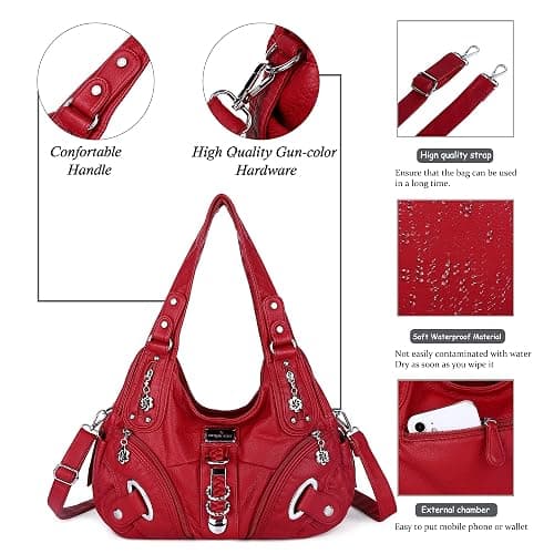 Angelkiss Hobo Purses and handbags for Women Satchel Handbag Women Purses Large Daily Shoulder Bags thumbnail 5