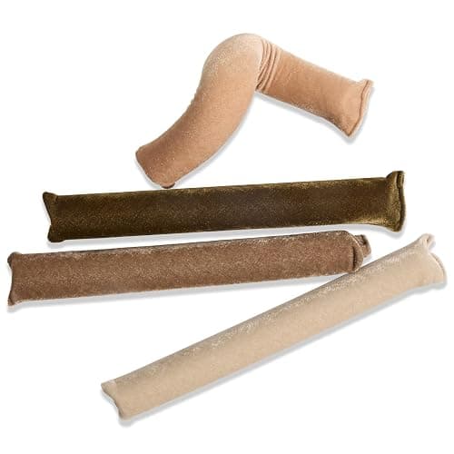 Kitsch XL Flexi Rods for Heatless Curls Overnight - Soft Velvet Hair Rollers for Women - Hair Curlers to Sleep In - Eucalyptus, 4pcs thumbnail 9