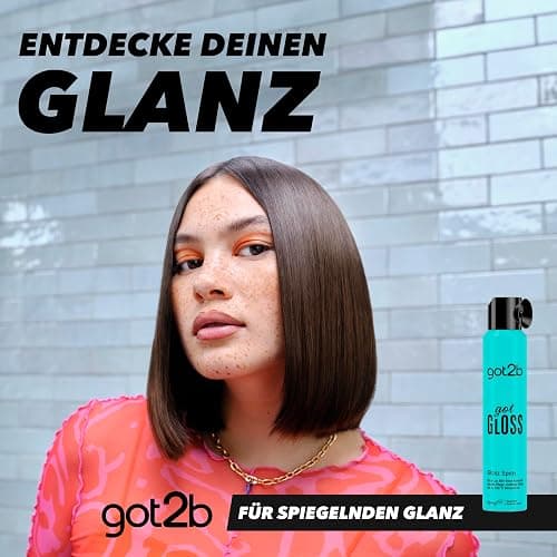 got2b GotGloss Spray lucido (200 ml), spray lucido per capelli garantisce fino a 48 ore di controllo dell'crespo e massima lucentezza, protegge i capelli da temperature fino a 230 °C thumbnail 9
