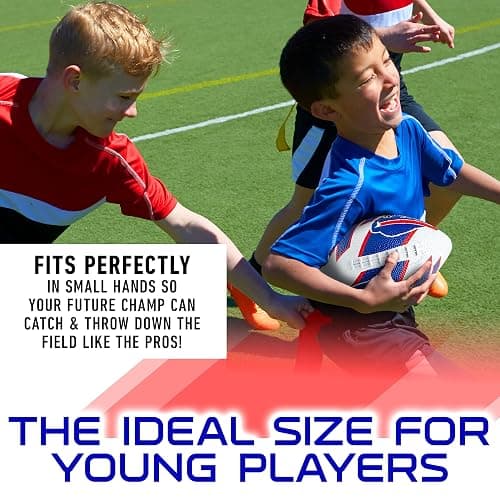 Franklin Sports NFL Team Footballs - Rubber Youth Mini Balls for All Teams - Kids 8.5" Football + Air Pump Sets - Official NFL Licensed thumbnail 5