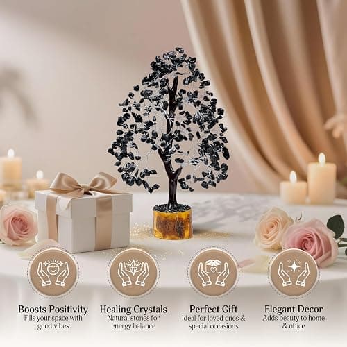 Black tourmaline crystal tree thumbnail 8