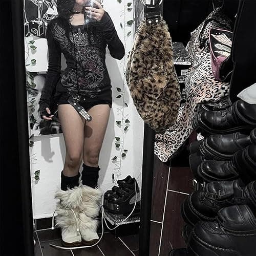 Grunge Shirts Emo Clothe Teen Girls Vintage Graphic Tee Y2k 2000s Goth Top Women Mcbling Long Sleeve Streetwear thumbnail 4