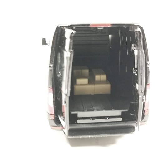 KiNSMART - Mercedes-Benz Sprinter Cargo Van 1:48 O Scale 5" Die Cast Metal Model Toy Van, Pull-Back Action (Black) thumbnail 5