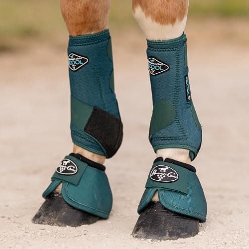 Professional's Choice Ballistic Overreach Bell Boots for Horses | Superb Protection, Durability & Comfort | Quick Wrap Hook & Loop thumbnail 6