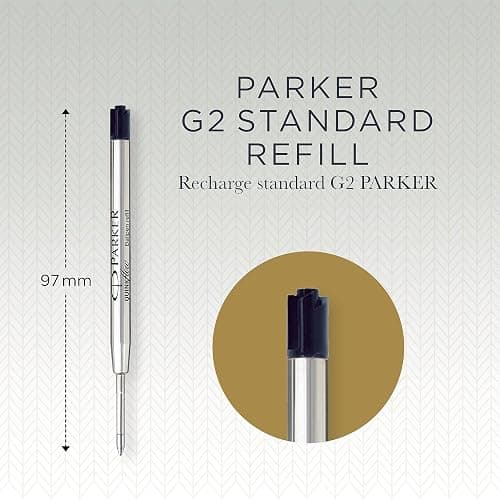 Parker Ballpoint Pen Refills | Medium Point | Black QUINKflow Ink | 3 Count thumbnail 2