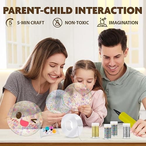 ToyUnited Nano Tape Bubble Kit - Water Balloon Version with 9.8ft Double Sided Tape & Syringe Toy, Craft Kit for Kids 4-8, Girls Toys, Gifts for Girls Boys 4, 5, 6, 7, 8, 9, 10, 11, 12 Years Old thumbnail 6