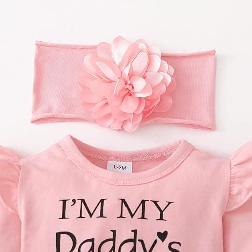 SUNNY PIGGY Newborn Infant Baby Girl Clothes Ruffle Romper Toddler Girl Floral Cotton Pant Sets Girls Clothing Outfit thumbnail 4