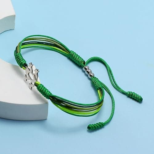 HARACRAFT Cute Animals Bracelet, Luck and Protection Gift, Tibetan Bracelet, Surfer String Wrap Bracelet for Men, Women, Forever Love Friendship Bracelet thumbnail 3