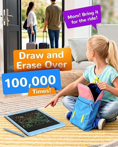 KOKODI LCD Writing Tablet, Gifts for 3 Years Old Boys and Girls，10 Inch Colorful Doodle Board Drawing Tablet, Erasable Reusable Electronic Drawing Pads, Educational and Learning Toys for Kids thumbnail 6