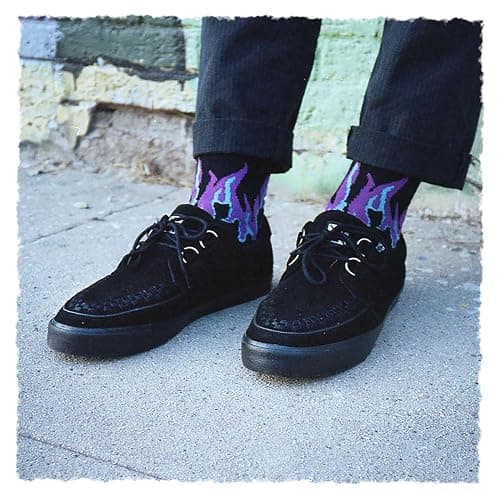 TUK Suede Creeper Sneaker Shoes for Women and Men, D Ring Lace Up Shoes thumbnail 3
