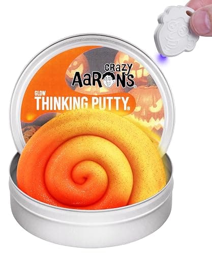 Crazy Aaron's Thinking Putty® - Jack O’ Lantern - Multi-Color Sensory Putty for Kids and Grown ups in a 4" Tin - Creative and Endless Fun, Stress Relief Therapy Toys, Never Dries Out - Made in USA - Image 1