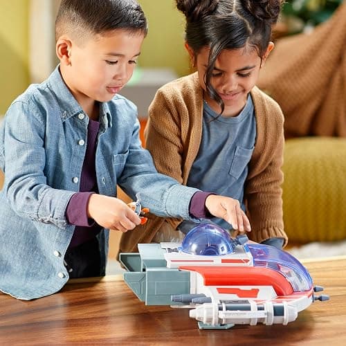 Star Wars: Young Jedi Adventures The Crimson Firehawk, 17-Inch Ship with 2 Action Figures, Toys, Preschool Toys for 3 Year Old Boys & Girls thumbnail 13