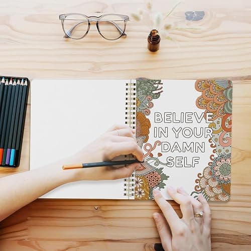 Beautiful Coloring Book Set of 2 for Adult Relaxation - Funny Coloring Books with Floral Designs for a lot of Laughs - The Perfect Stress-Relieving Gift for Women thumbnail 6