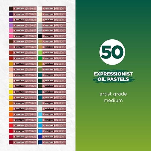 SAKURA XLP50 50-Piece Cray-Pas Expressionist Oil Pastel Set, Assorted Color thumbnail 2