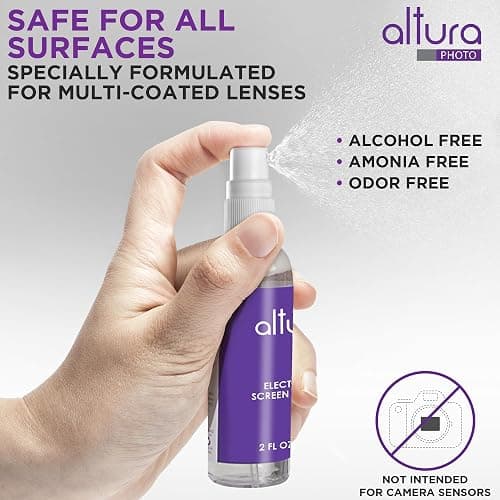 Altura Photo Professional Cleaning Kit for DSLR Cameras and Sensitive Electronics Bundle with 2oz Altura Photo Spray Lens and LCD Cleaner - Camera Accessories & Photography Accessories - w/ 2 oz. Altura Photo Cleaning Solution thumbnail 3