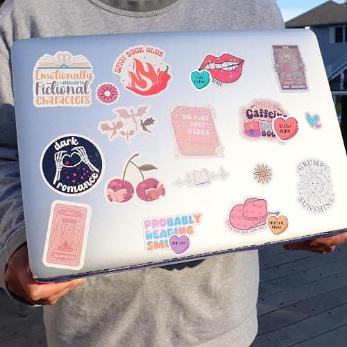 120 PCS Romance Book Stickers for Kindle, Bookish Sticker Pack for Readers Adult Spicy Booktok Vinyl Decals for Laptop IPAD Reader Water Bottle Girls Waterproof thumbnail 6