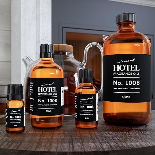 AirScent Hotel Diffuser Oil No. 1008 - White Tea, Aloe Vera & Sandalwood - Hotel Scent Dupe - Premium Fragrance Oil for Ultrasonic and Waterless Diffusers and Crafting - 30 mL, 1 fl oz Bottle thumbnail 5