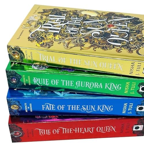 Artefacts of Ouranos Series 4 Books Collection Set By Nisha J. Tuli (Trial of the Sun Queen, Rule of the Aurora King, Fate of the Sun King & Tale of the Heart Queen) thumbnail 3