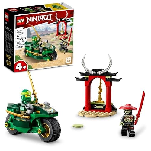 LEGO NINJAGO Lloyd’s Ninja Street Bike, Ninja Motorcycle Toy Building Kit, Easy-to-Build Beginners Learning Set for Pretend Play, Ninja Gift Idea for Preschool Kids, Boys and Girls Age 4+, 71788 - Image 1