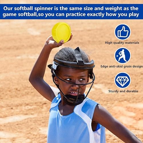 RunNico Softball Spinner,12" Pitching Spinner Fastpitch,Overhand Pitching Thrower Training Aid for Softball Practitioners, Sports Practice and Top Collegiate Program thumbnail 4